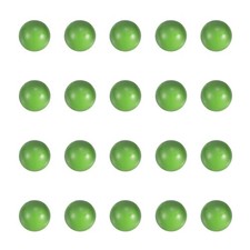 20 Pcs Quartz Pearl Balls, 6mm Round Glass Crystal Loose Beads, Green