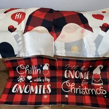 Gnome Christmas Pillow Covers 18x18 Set of 4, Christmas Decorations Pillow