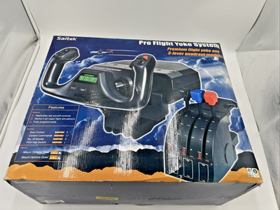 Saitek Pro Flight Yoke System w/ Throttle Quadrant w/ Mount