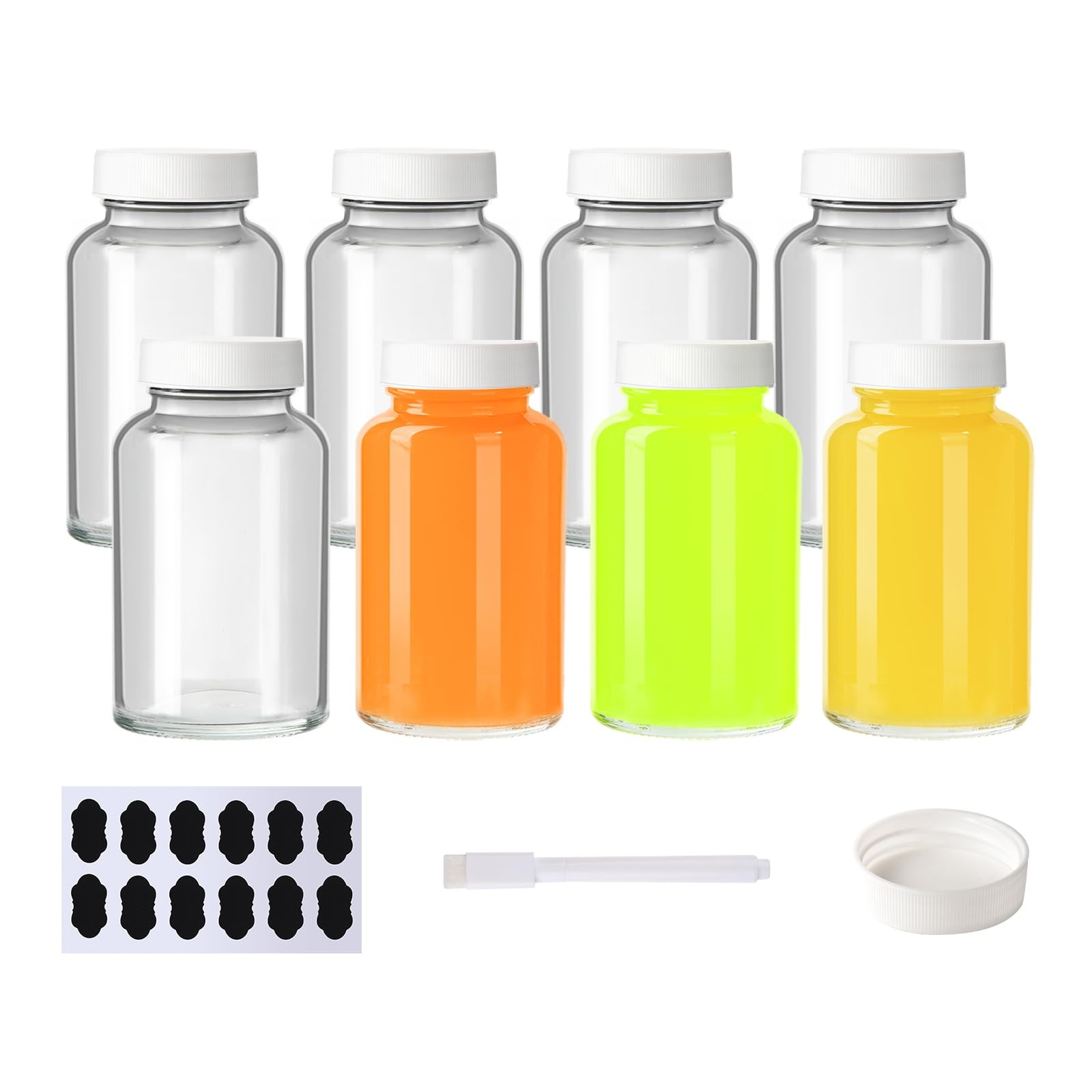 With Caps, Reusable Clear 120 Ml Empty Wellne...