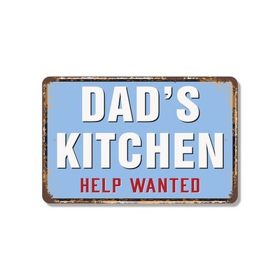 Dad's Kitchen Help Wanted Sign Taste Testers Paid In Bacon Perfect for Kitchens