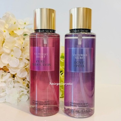 Victoria's Secret Love Spell Mist & Pure Seduction Mist Full Size