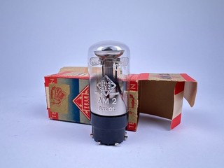 Telefunken AM2 tubo rarità NOS confezione originale occhio magico rara radio a valvole