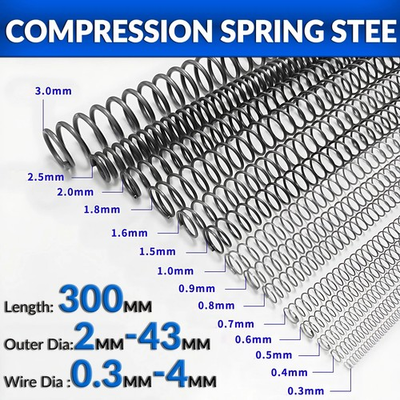 #ad Length 300mm Compression Spring Steel 0.3mm 4mm Wire Dia Pressure Coil Springs $3.22