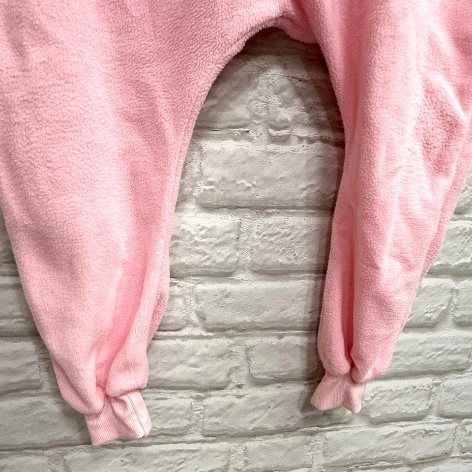 Kids Pink Pig Halloween Costume Size 8/10 Button Up Body Suit Warm Ships Fast! - Image 4 of 4