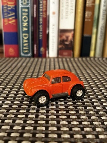 Vintage Tonka Totes VW Bug Volkswagen Beetle ORANGE Toy Car