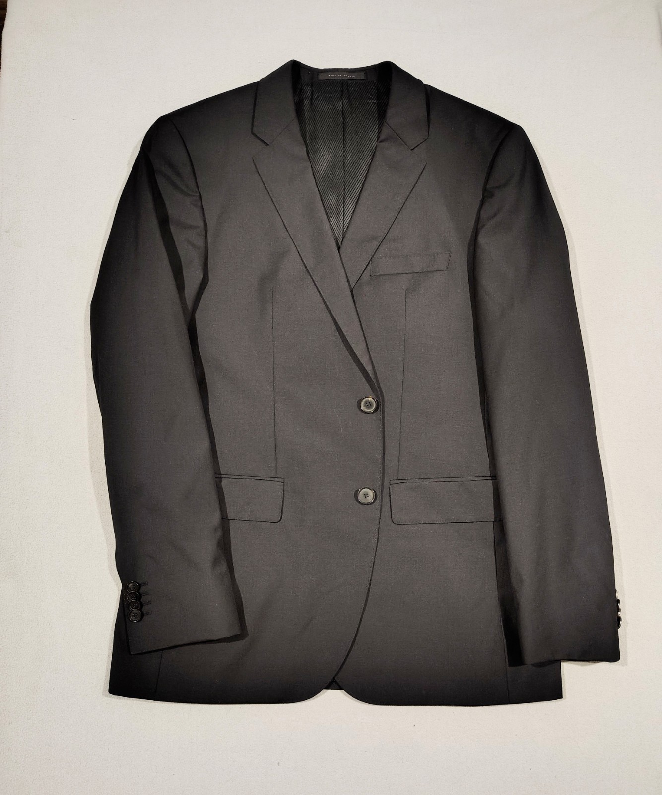 Hugo Boss Blazer Sporcoat Mens  Jacket 40R  Black Wool Guabello