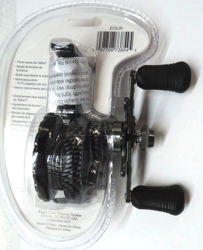 Eagle Claw Inline Ice Reel with Smooth Teflon Drag, 5 Ball Bearing #ECILIR