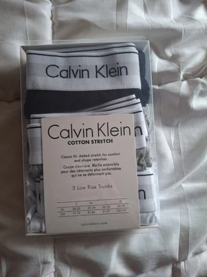 Calvin Klein Lot de 3 boxers Noir/Gris/Blanc Taille: M pour Hommes - Photo 1/4