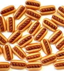 100 Dollhouse Miniature Grilled Hot Dogs * Doll Mini Bakery Fast Food Wholesale