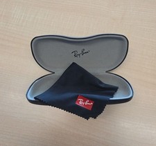 Ray-Ban Hard Shell Eyeglasses and Sunglasses Case with Microfiber Cleaning Cloth