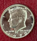 1970 S Kennedy Half Dollar Gem Proof 40% Silver BEAUTIFUL RIM TONING!!!