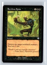 (2X) Reckless Spite Invasion Uncommon – MTG Magic the Gathering Card