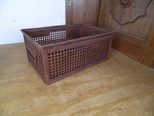 Vintage Industrie Design Stapelkiste Lagerbox Metall Blech Werkzeug Kiste