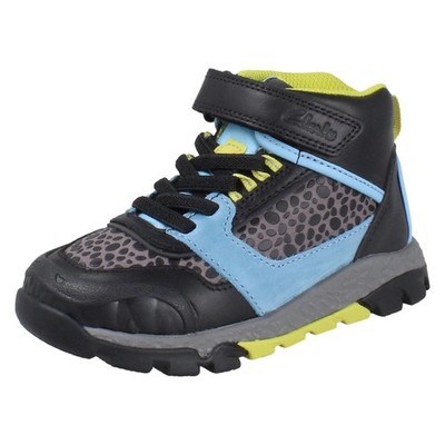 Jungen Clarks Play Aufdruck Dinoasuar Detail Hi Top Leder Turnschuhe' Steggy2