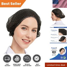 Quality 100-Pack Black Hair Nets, 21-Inch Bouffant for Hygiene  Comfort