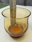 Libbey Amber Tulip Tumblers Set of 4 Solid Glass 3.5in Dia x 3in H — photo 5