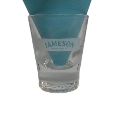JJ & S Irish Whiskey JAMESON & SON LIMITED Shot Glass 1.5oz Heavy Embossed Base