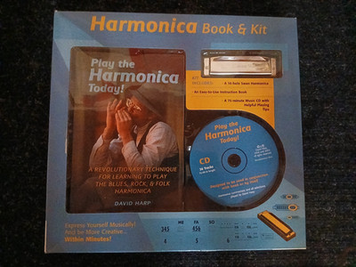 Harmonica Book & Kit Set New In Box Instructional by David Harp