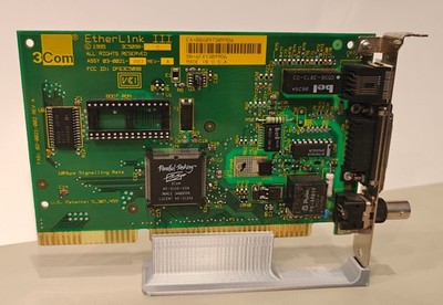 3Com EtherLink III 3C509B COMBO ISA Network Card - 8-bit Retro PC/XT Compatible!