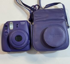 Fujifilm Instax Mini 8 Instant Film Camera Purple With Case Preowned