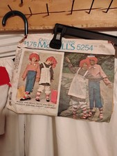 Vintage Raggedy Ann and Andy Youth Costumes Large 1960 s
