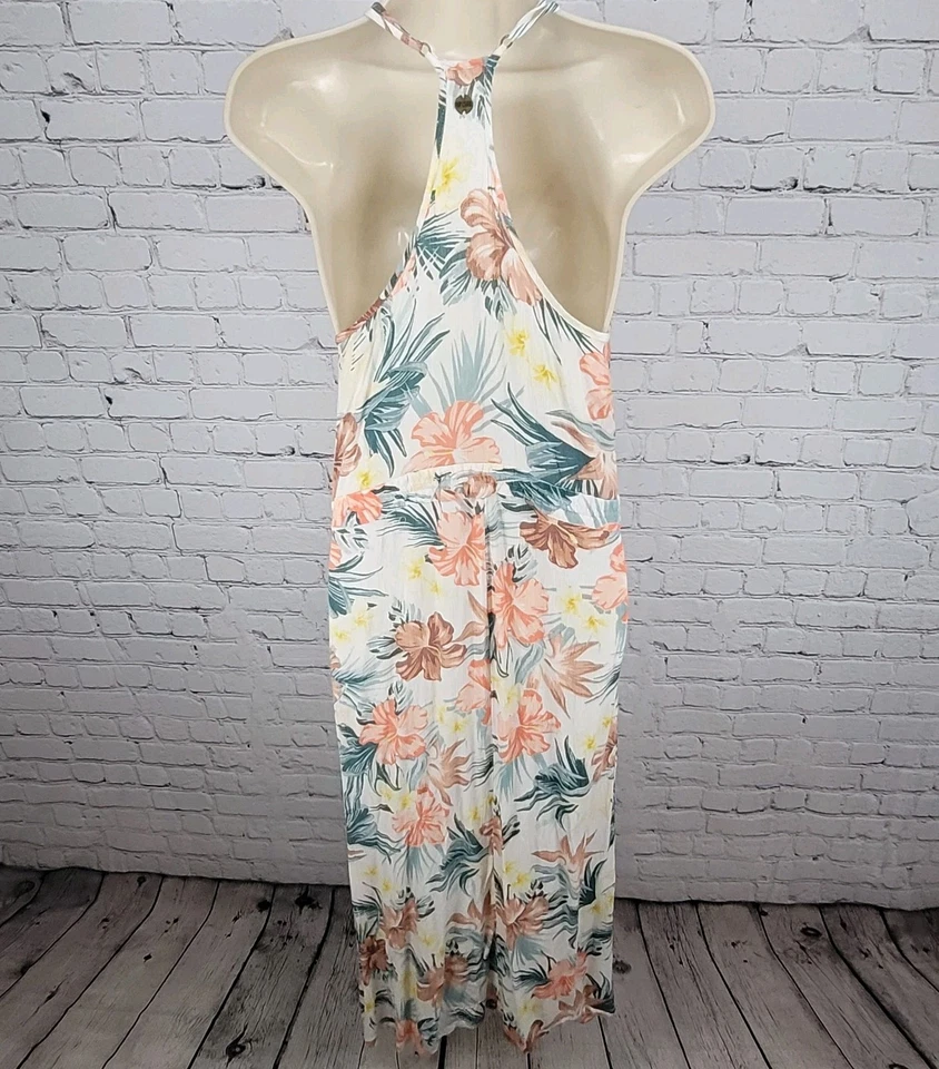 Vestido RIP CURL Tropical Floral Ligero Corbata Cintura Espalda Corredora Talla Pequeña S Foto 2 de 4