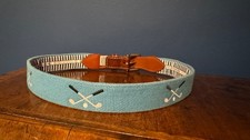 JT Spencer Boys Youth XL 28 Golf Clubs Embroidered Belt Blue now Imperial