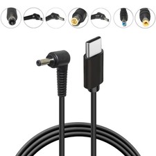 Laptop Power Adapter Cord USB C PD Charging Cable Cord Type C to DC Universal