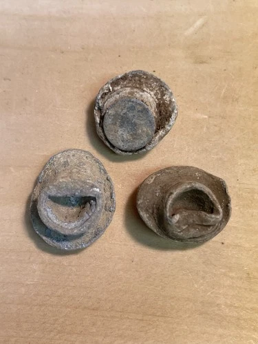 Three Dug Civil War High Impact Mushroomed Bullets From Utoy Creek Georgia
