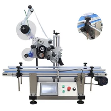INTBUYING® Automatic Flat Bottle Labeling Machine 110V/60HZ Label Applicator