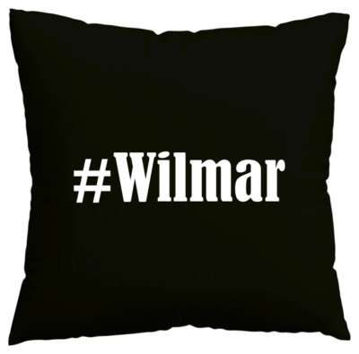 Kissenbezug #Wilmar I love Wilmar Schwarz 117013