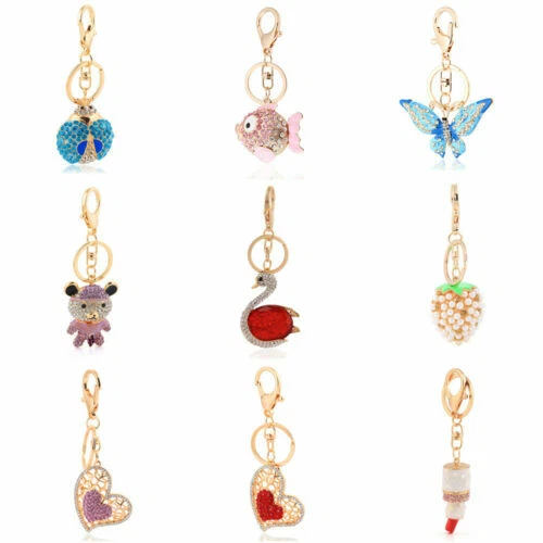 Porte-clés dorés pour femme