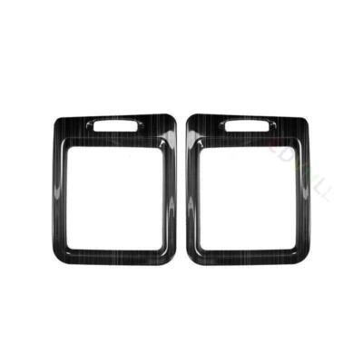 Rear Exhaust Vent Anti-Kick Trim – 2-Piece Carbon Fiber ABS For Toyota Highlander 2015-2019