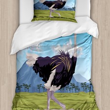 Strauß Bettwäsche Set Landschaft und Tier Figur