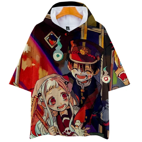 Anime Toilet-Bound Hanako-kun Shirt Hoodie Unisex Adult Casual Hooded T-Shirt