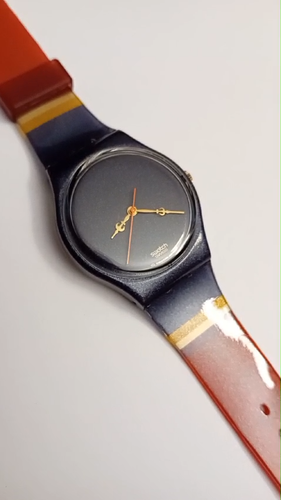 Swatch Gent Nuovo Royal Granit GV109 1998 Vintage Orologio da polso Anni 90 - Video 1 di 1