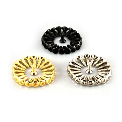 GUITAR ANATOMY Schlagbrett Kratzplatte Schrauben Strat Tele 4, 12, 25 oder 50 Chrom Schwarz Gold GA