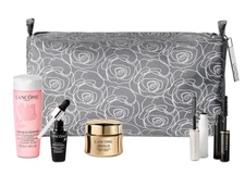 Lancome Absolue 7-Pc Gift Set Soft Cream .5 Oz Tonique Confort Genifique & Bag