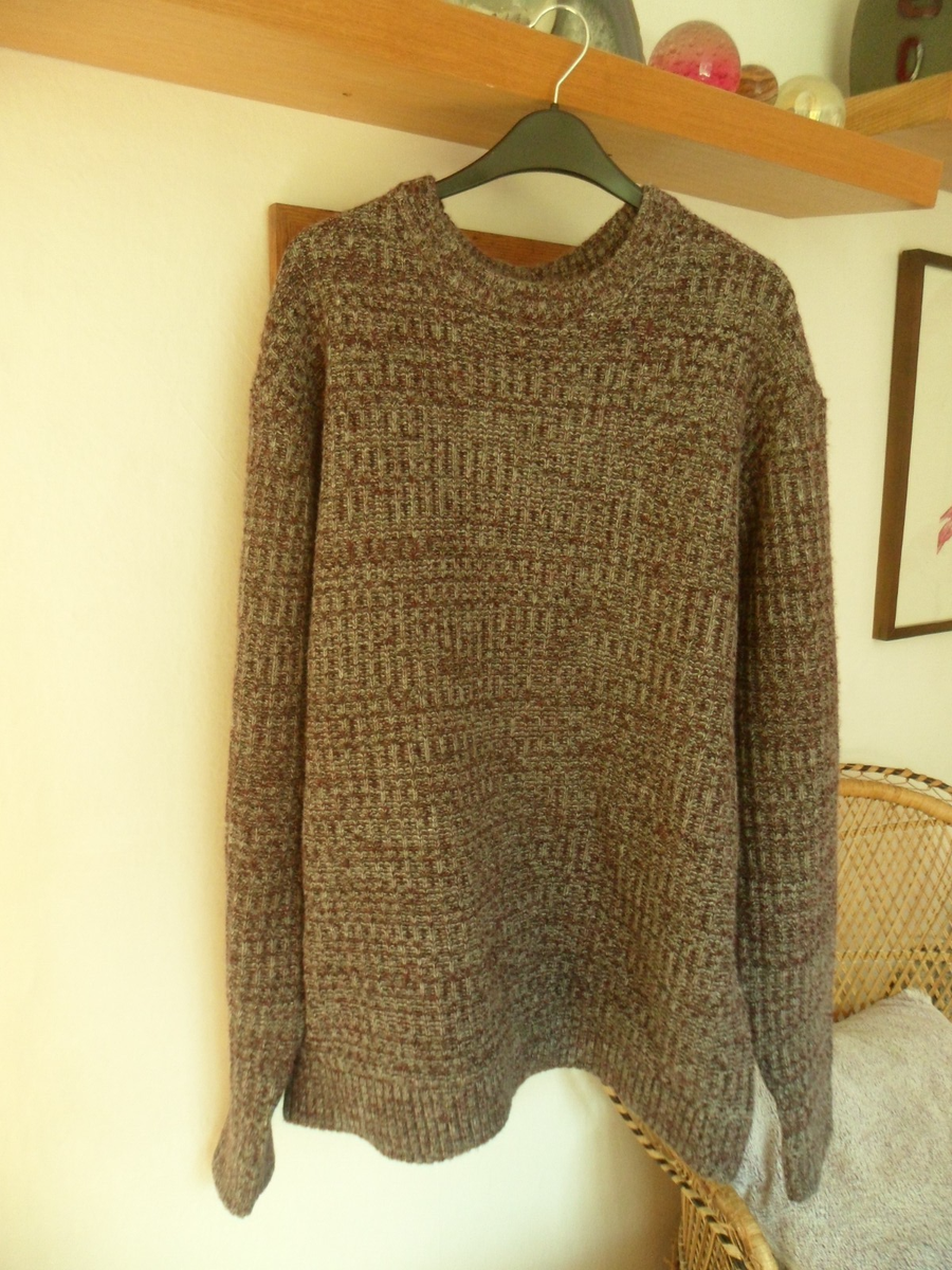 Mens jumper (TU SAINSBURYS size XL purple/grey new with tags rrp