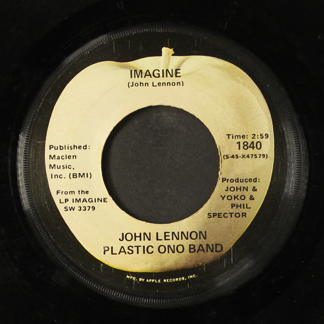 JOHN LENNON: imagine / it's so hard APPLE 7