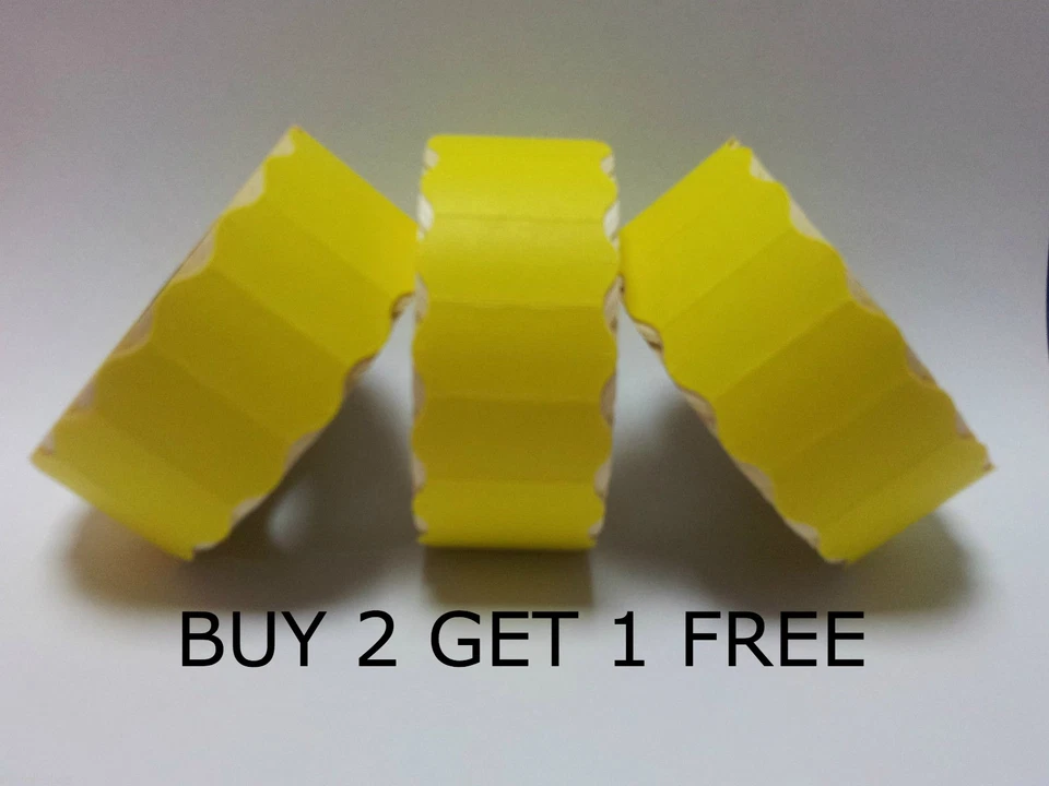 Luchs C6 / C8 - 7.500 gelbe permanente Preisauszeichnung Preisetiketten - CT4 26 x 12 mm