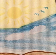 GAT Landscape ORIGINAL Painting Impressionism Sunset Blue Birds 6x8 PAINTINGS