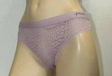 Victoria's Secret Pink Thong Panties Animal Print  Lace  Size Large  NWT