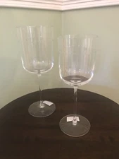 NEW MICHAEL ARAM Hammertone Wine Glass and Water Glass Set