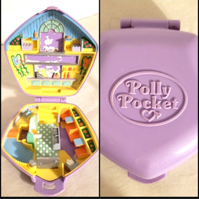 VINTAGE POLLY POCKET 1992 FAST FOOD RESTURANT BLUEBIRD PURPLE