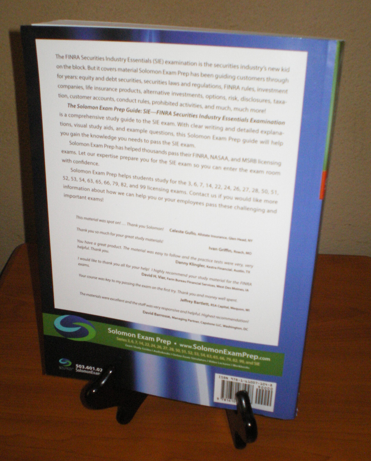 The Solomon Exam Prep Guide Sie Finra Securities Industry