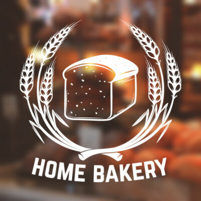 Bäckerei Wandaufkleber Aufkleber Grafiken Shop Brot Laib Kunst Business Backen bk18