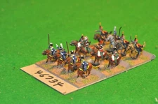 15mm napoleonic / french - mixed light (as photo) 12 figs - cav (46734)