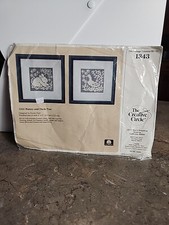 The Creative Circle Lace Net Darning Kit Bunny And Duck Pair Vintage Needlecraft